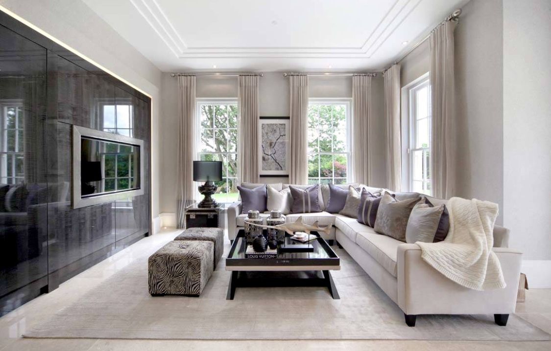 Classic gray living room
