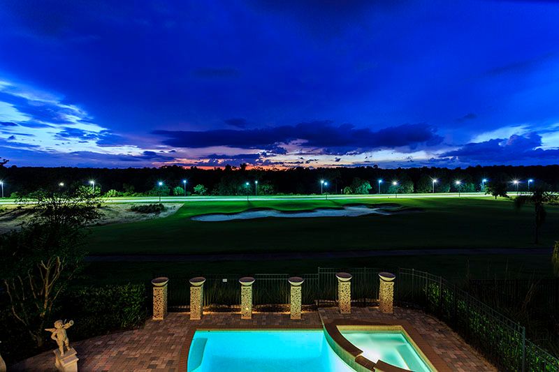 Twilight Balcony View in Reunion Resort