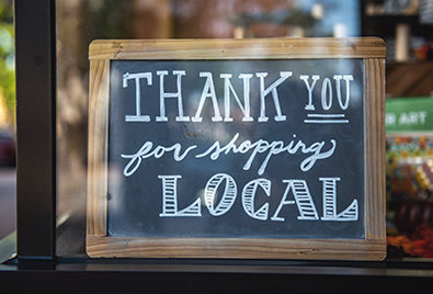 Thank You For Shopping Local